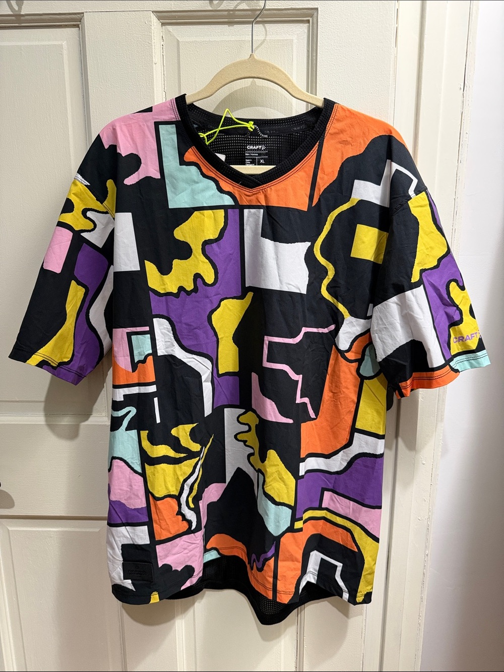 Colorful Abstract Biking Shirt - Multicolor